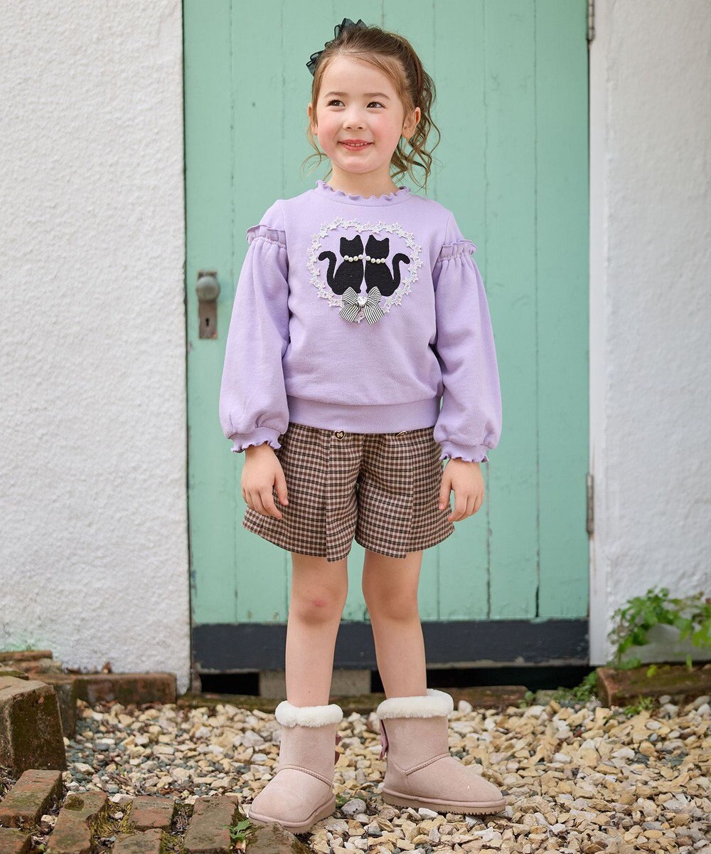 ANY KIDS チェックショートパンツ 