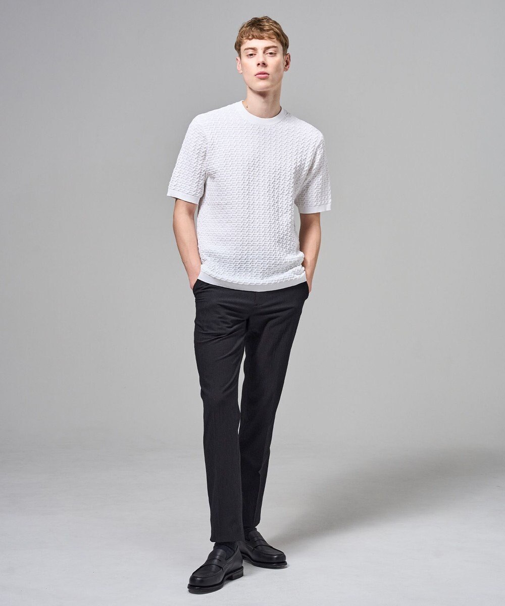 JOSEPH HOMME ドライコットンリンクス　半袖クルーネックニット 
