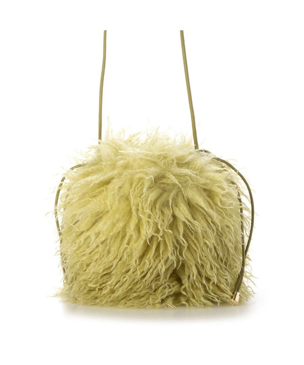 UNBILLION カシュカシュ cachecache / ウェーブファー巾着ショルダー 