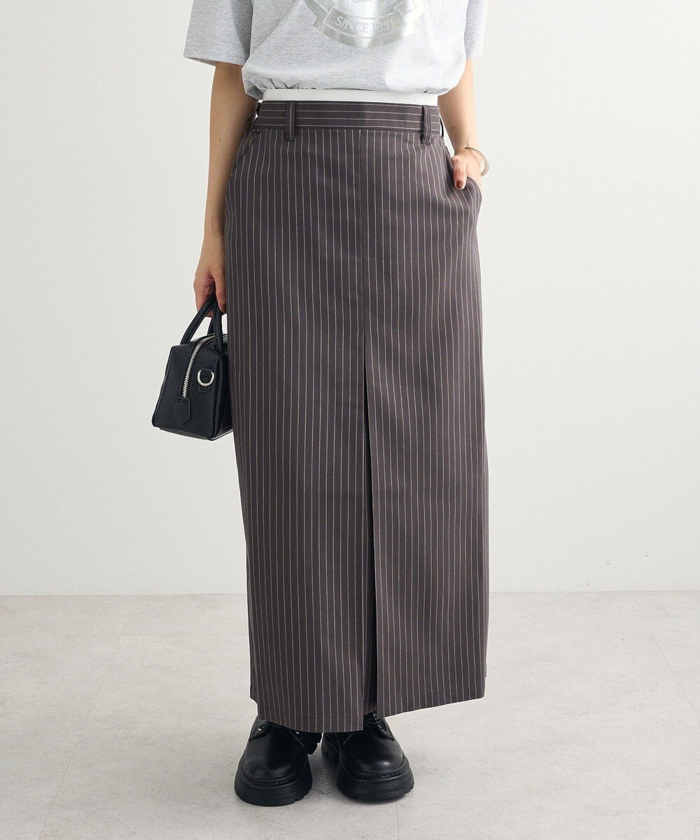 Green Parks ウエストレイヤーボックスプリーツスカート 