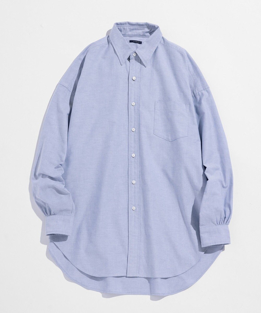 LENO OXFORD SHIRTS《UNISEX》オーバーサイズレギュラーカラーシャツ 