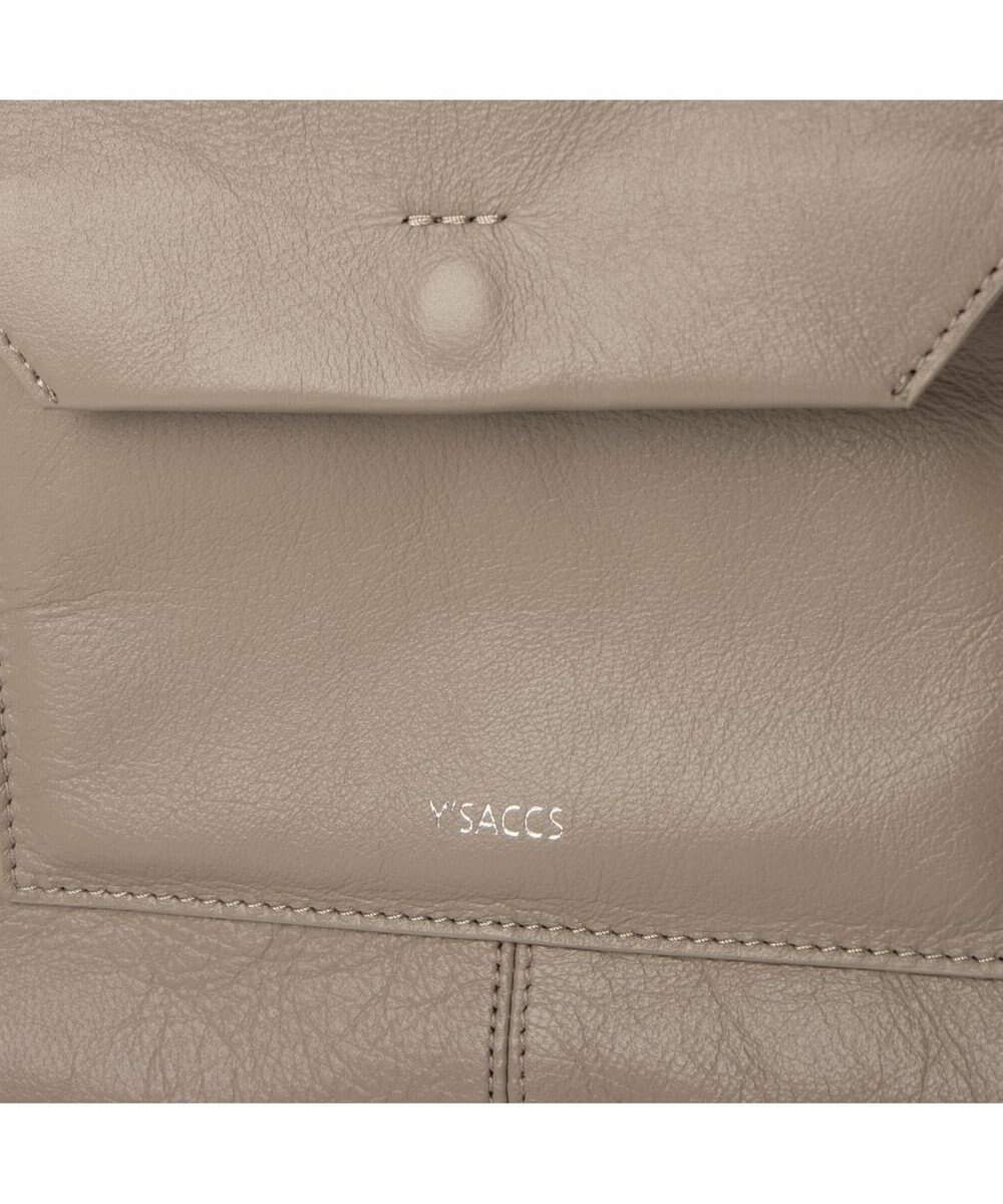 Y'SACCS イタリアンシープ2WAYフラットトート 