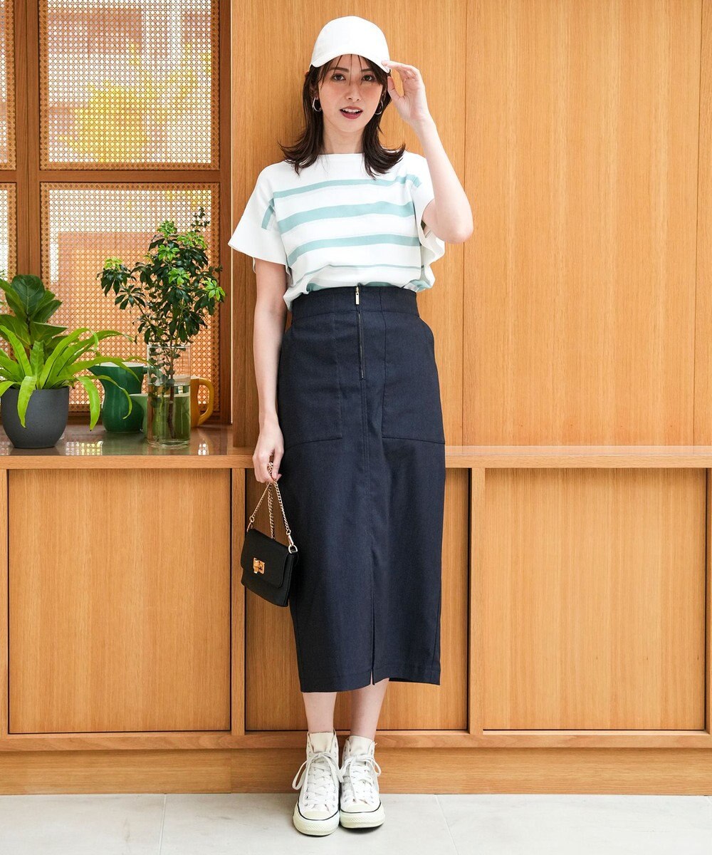 ANY SIS 【アイスタッチ】フレンチスリーブ ニット 