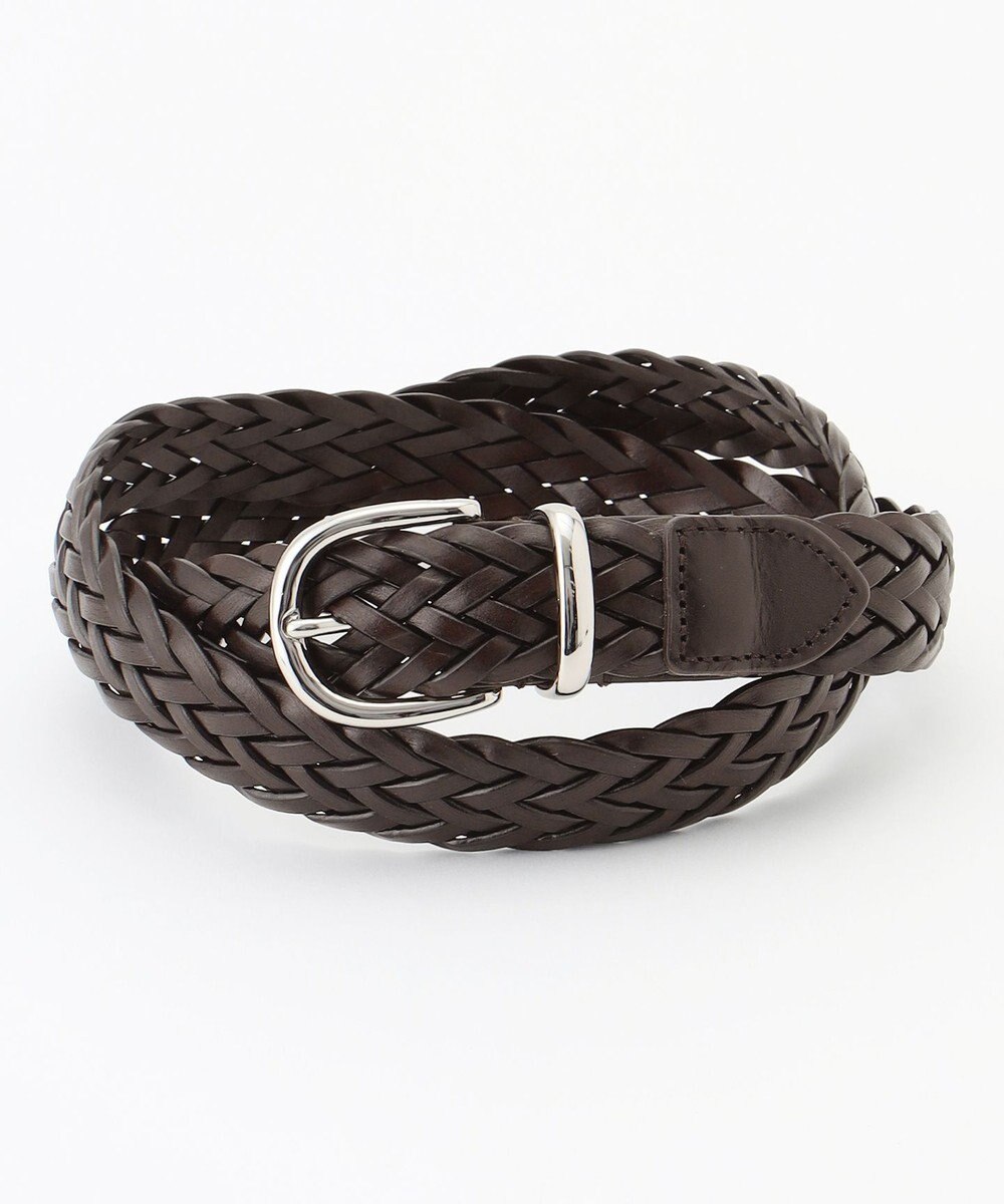 J.PRESS MEN レザーメッシュベルト 