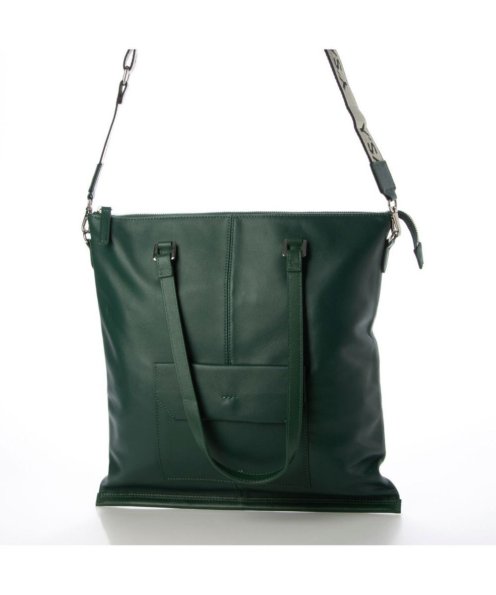 Y'SACCS イタリアンシープ2WAYフラットトート 