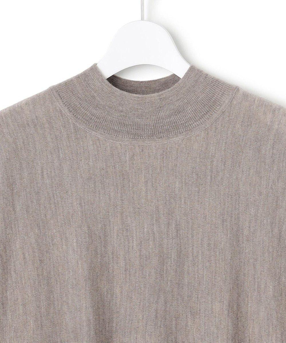 23区 L 【洗える】ギャザープルオーバー コンビ ニット 