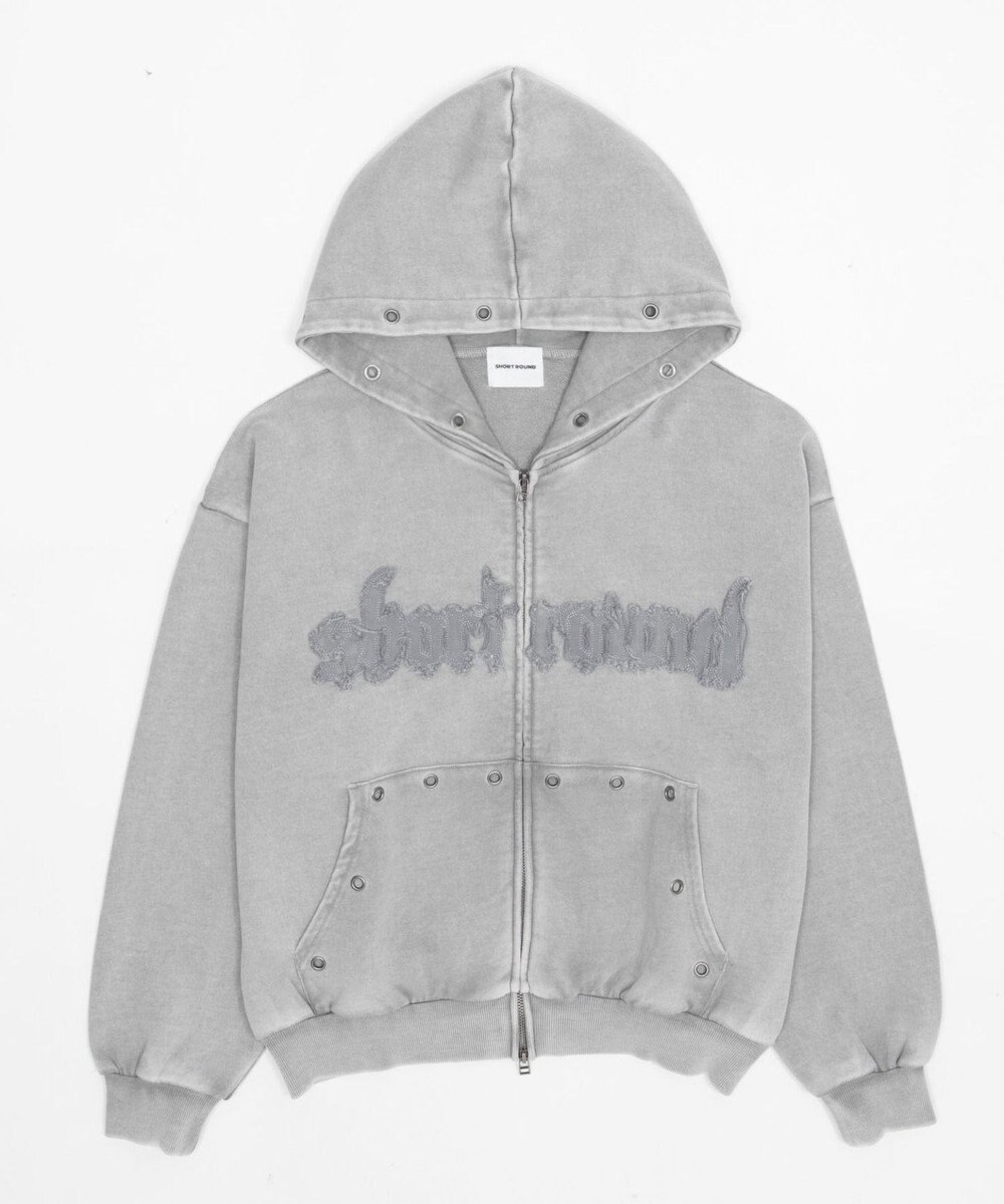 WEGO 【ユニセックス着用ITEM】ブリーチハトメZIPパーカー 