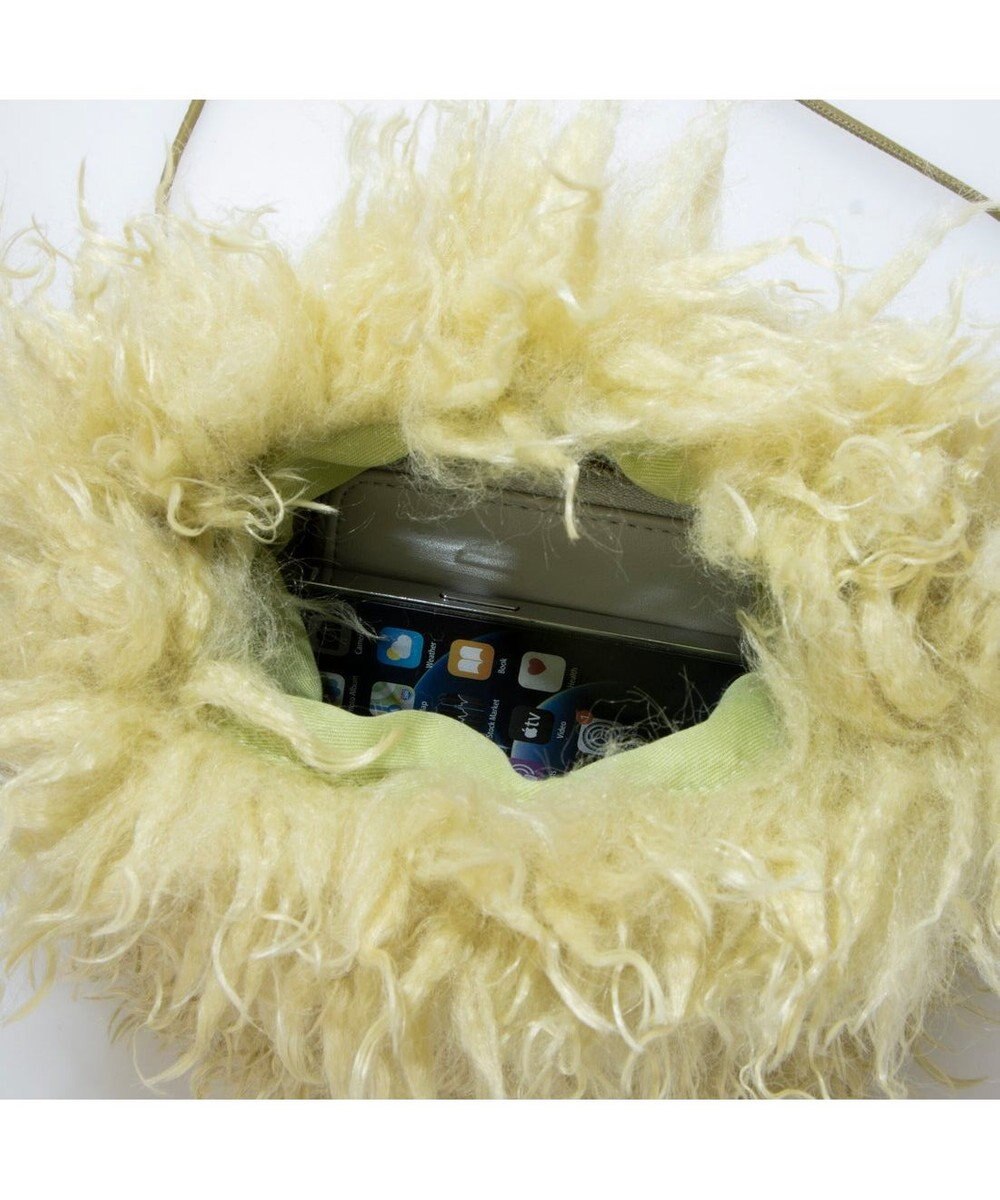 UNBILLION カシュカシュ cachecache / ウェーブファー巾着ショルダー 