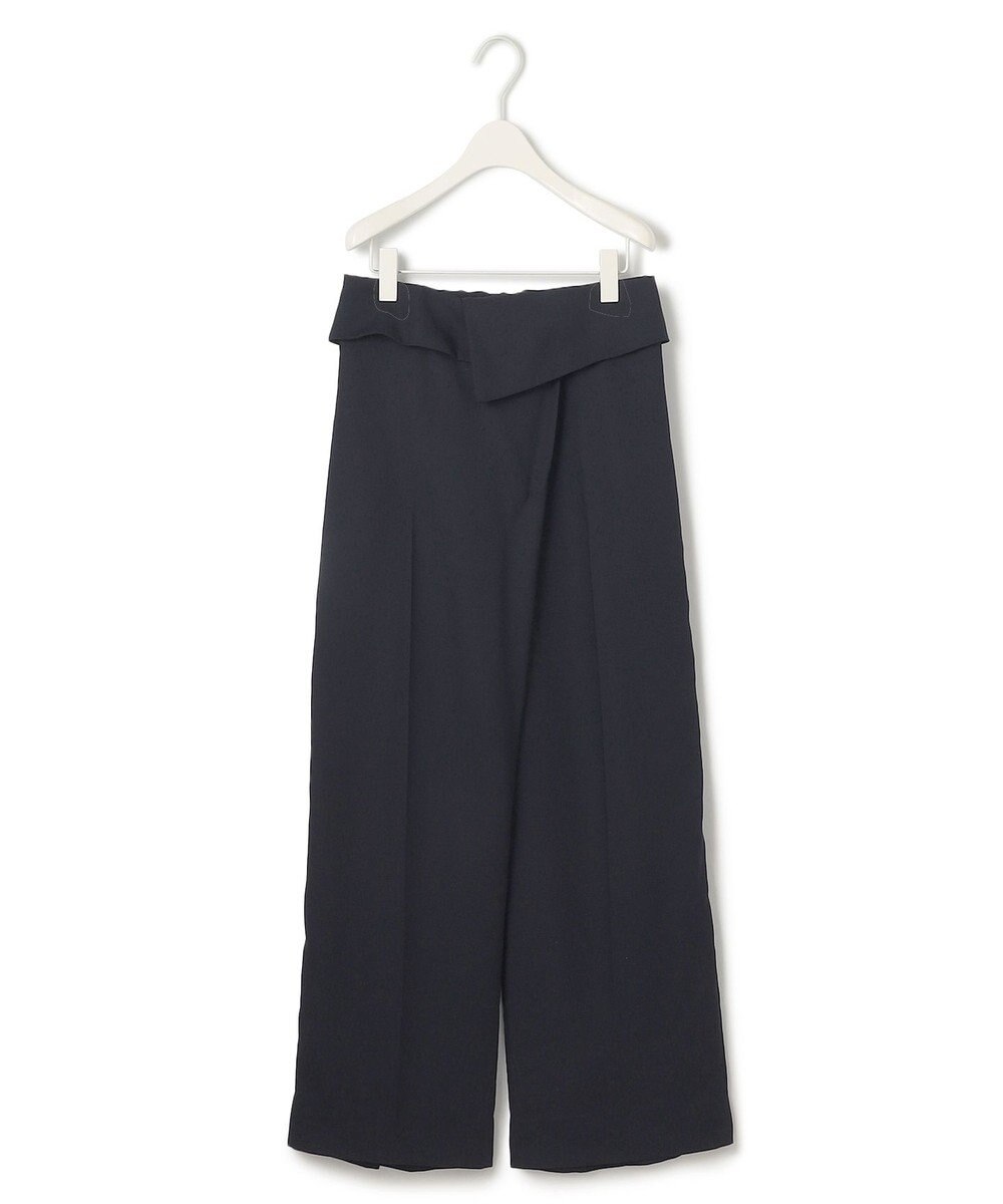 ICB L 【UVケア・接触冷感・速乾・防シワ・洗える】 FluidBackSatin デザインワイドパンツ 