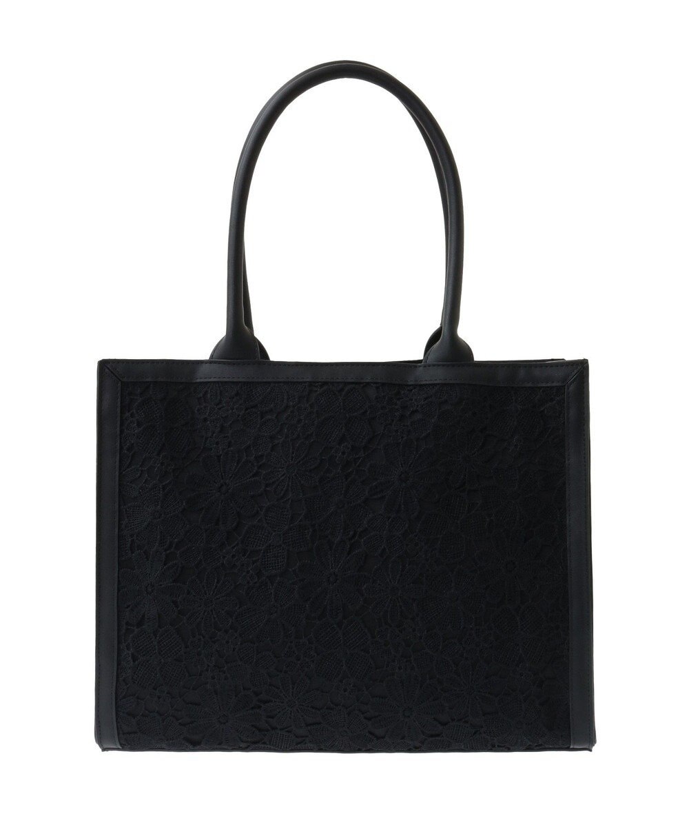 Maison de FLEUR EC限定フラワーレーススクエアトートバッグ 