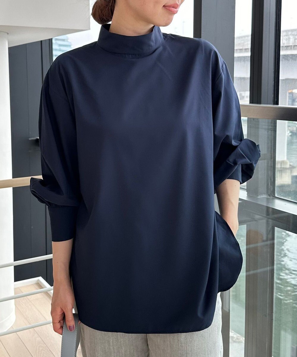 UNFILO ハイネックブラウス 