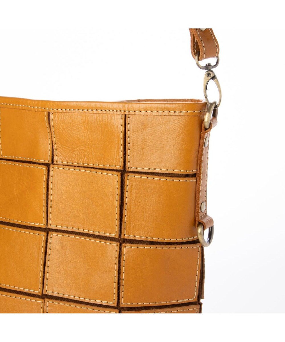 UNBILLION ピークスピーク PEAKS PEAK / 牛革パッチワーク口折れ2wayショルダー 