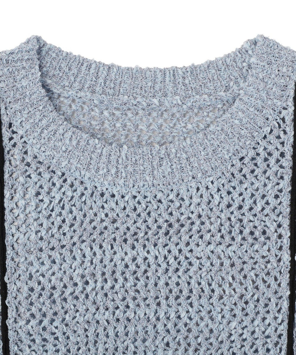 earth music&ecology 配色ラインＭＩＸニットベスト 