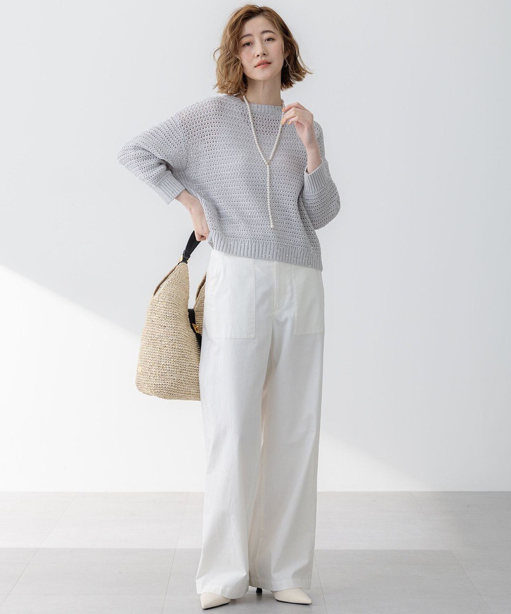 23区 VIOLAd'ORO ラフィア トートバッグ 