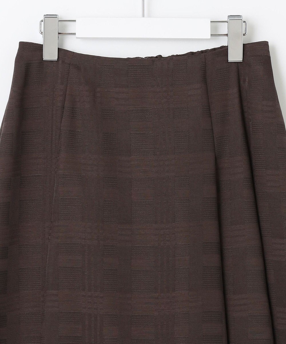 J.PRESS LADIES 【洗える】スラブカラミチェック スカート 