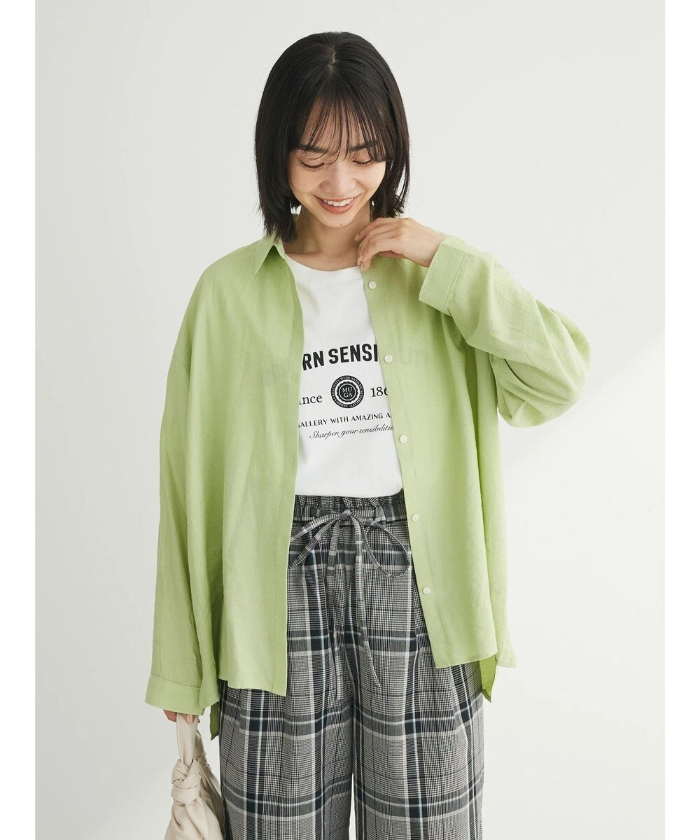 Green Parks ワッシャーシアーシャツ 