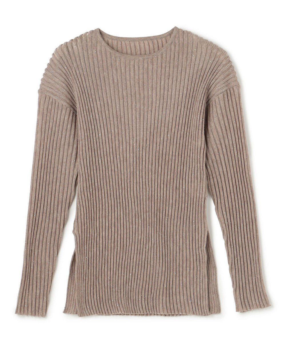 uncrave シアーストライプニット クルーネックトップス 