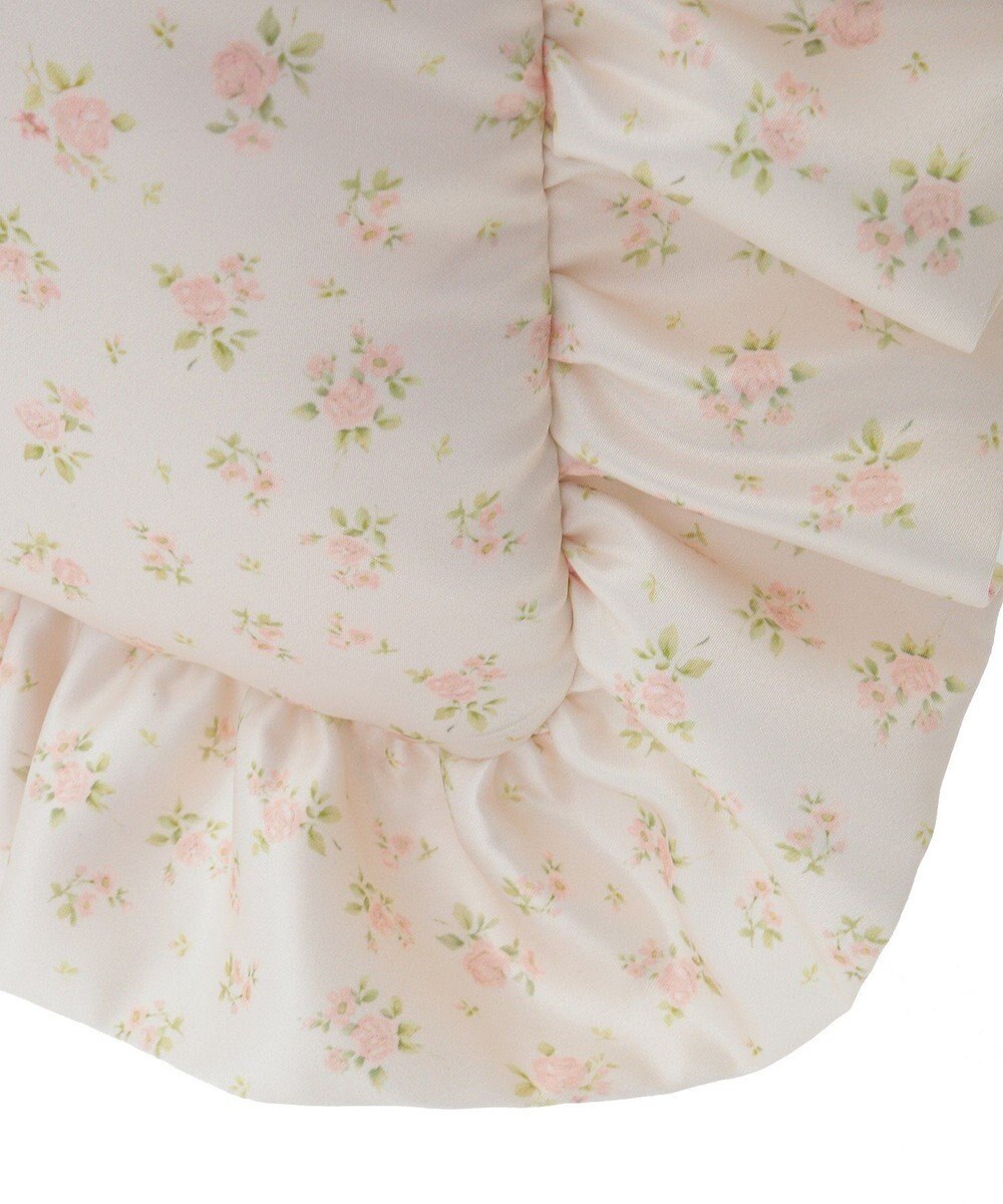 Maison de FLEUR ローズプリントフリルトートバッグ 