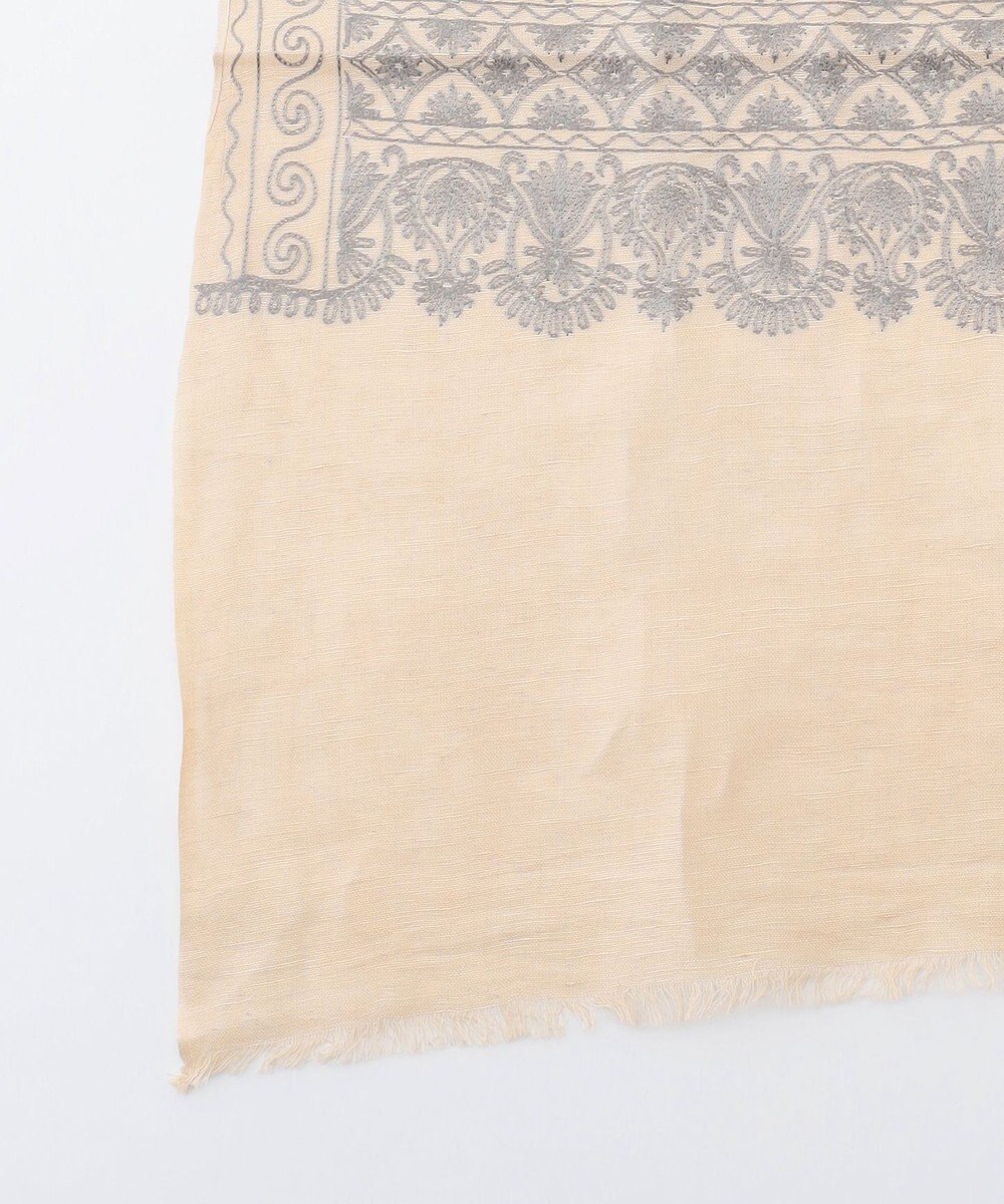 自由区 【SHIHOさん着用・冷房対策にも】レースエンブロイダリー ストール 