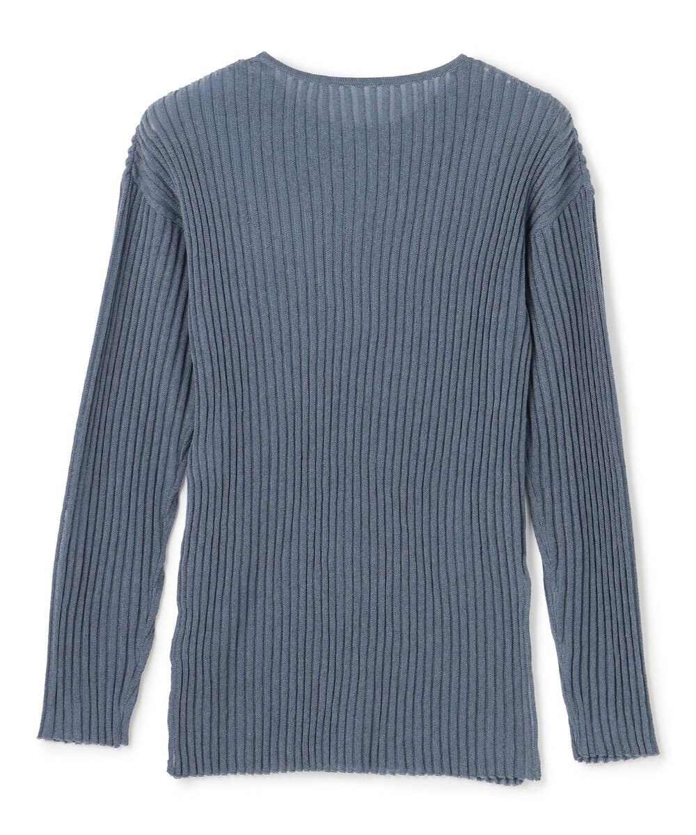 uncrave シアーストライプニット クルーネックトップス 