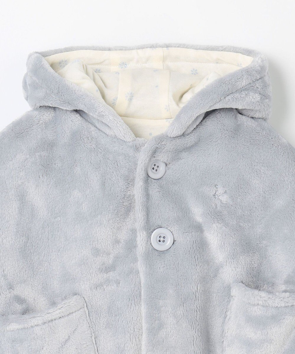 組曲 KIDS 【90㎝】あったかリバーシブルマント 