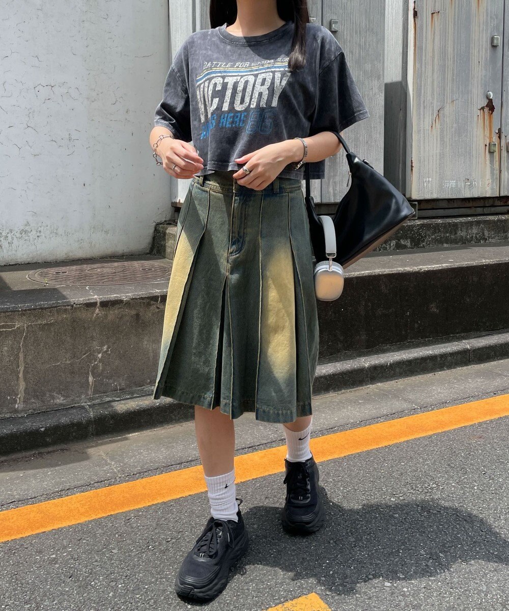 WEGO ヴィンテージウォッシュショートT 