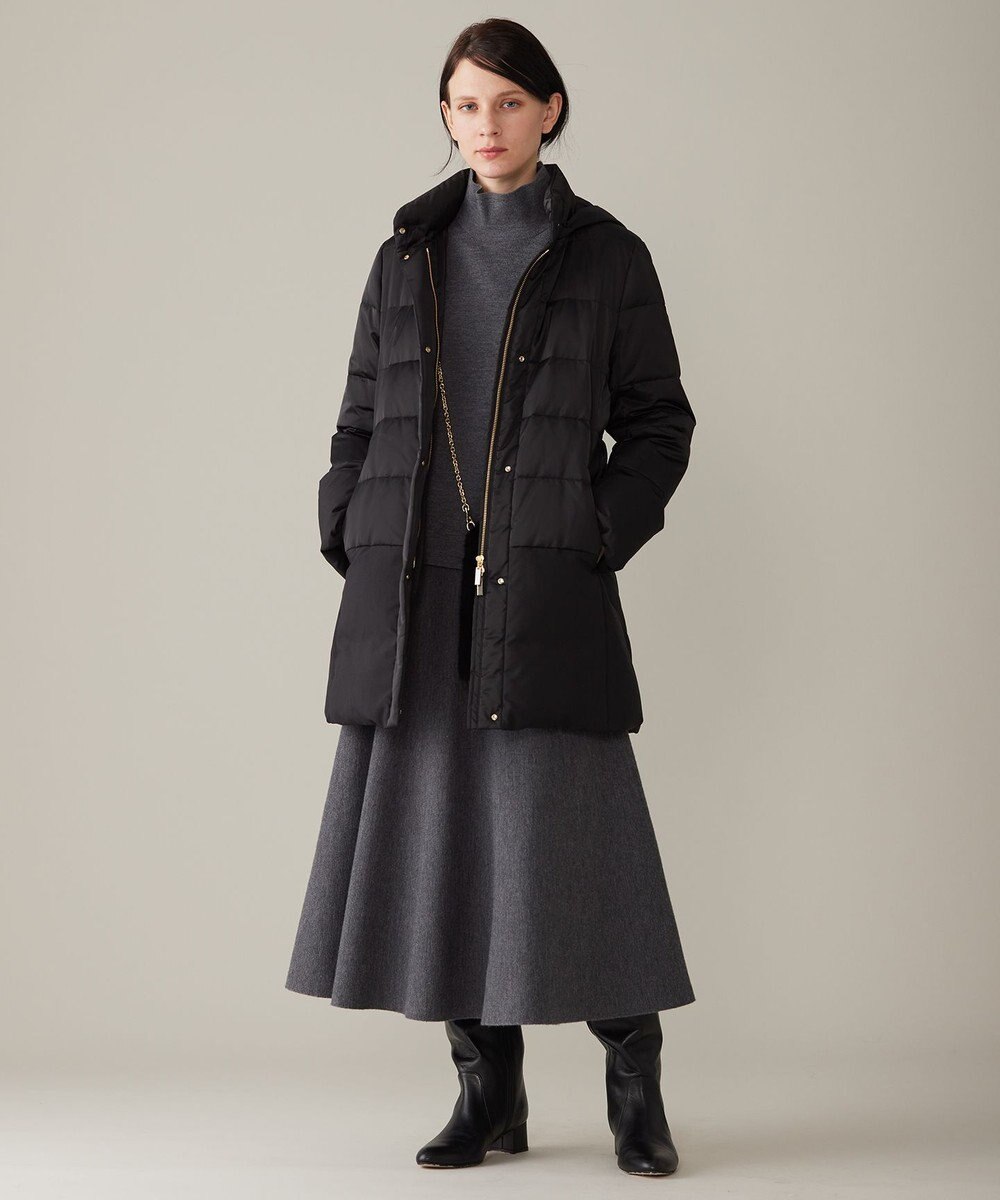 自由区 S 【洗える】ウールミラノハイネック ニット 