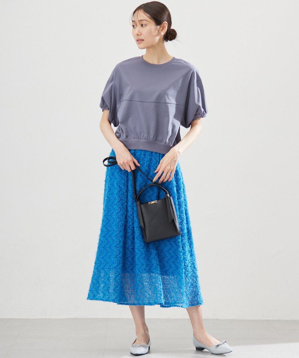 組曲 L 【WEB限定】クールプレーティング天竺スエットライク カットソー 