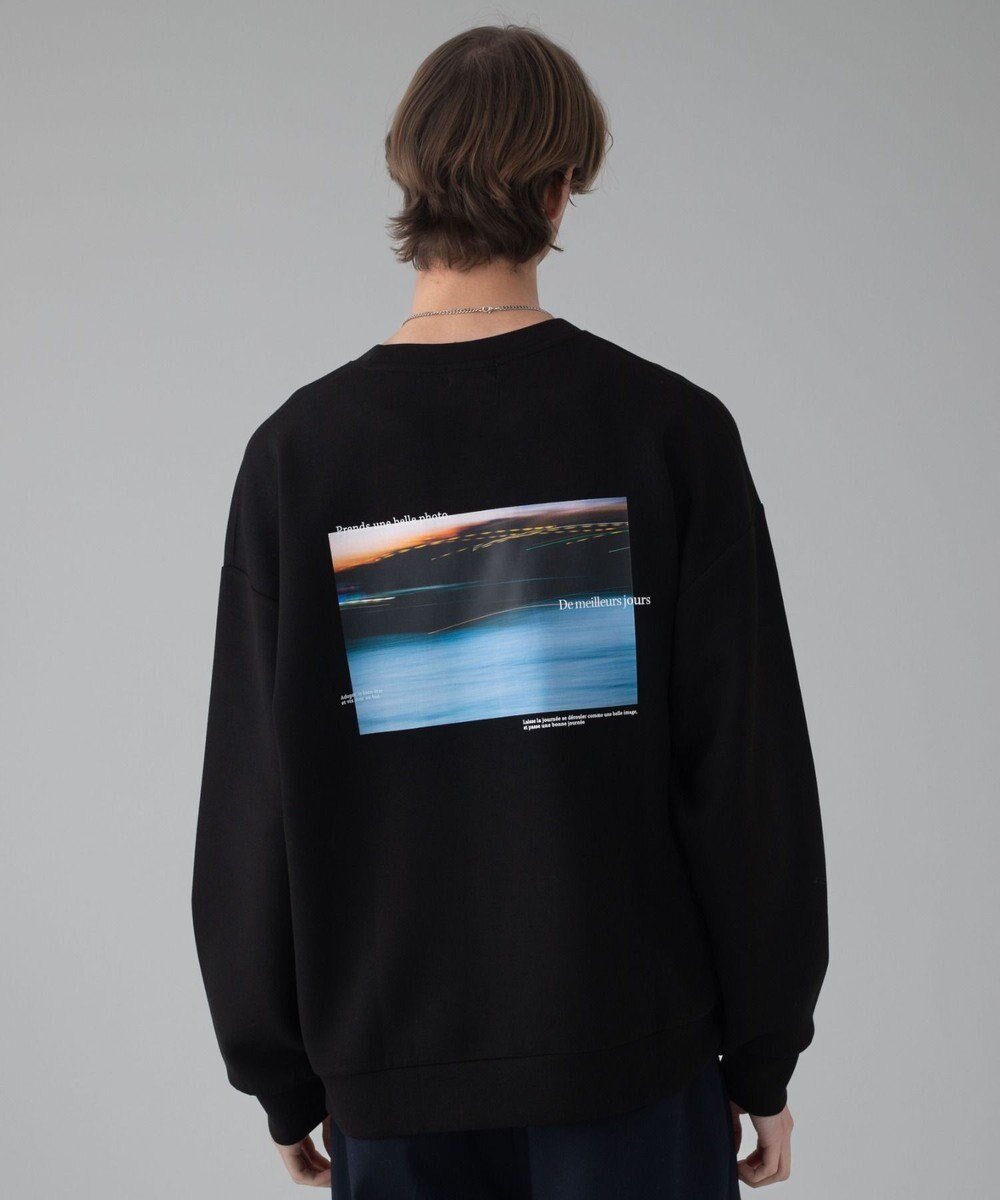 WEGO 【ユニセックス着用ITEM/2点SET/MLサイズ展開】アクセ付きフォトグラフィックプルオーバー 