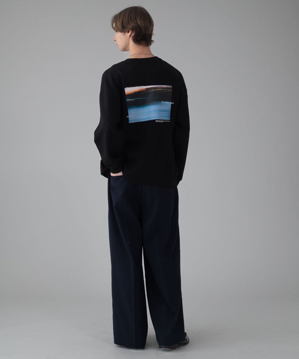 WEGO 【ユニセックス着用ITEM/2点SET/MLサイズ展開】アクセ付きフォトグラフィックプルオーバー 