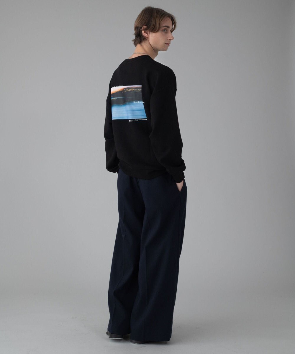 WEGO 【ユニセックス着用ITEM/2点SET/MLサイズ展開】アクセ付きフォトグラフィックプルオーバー 