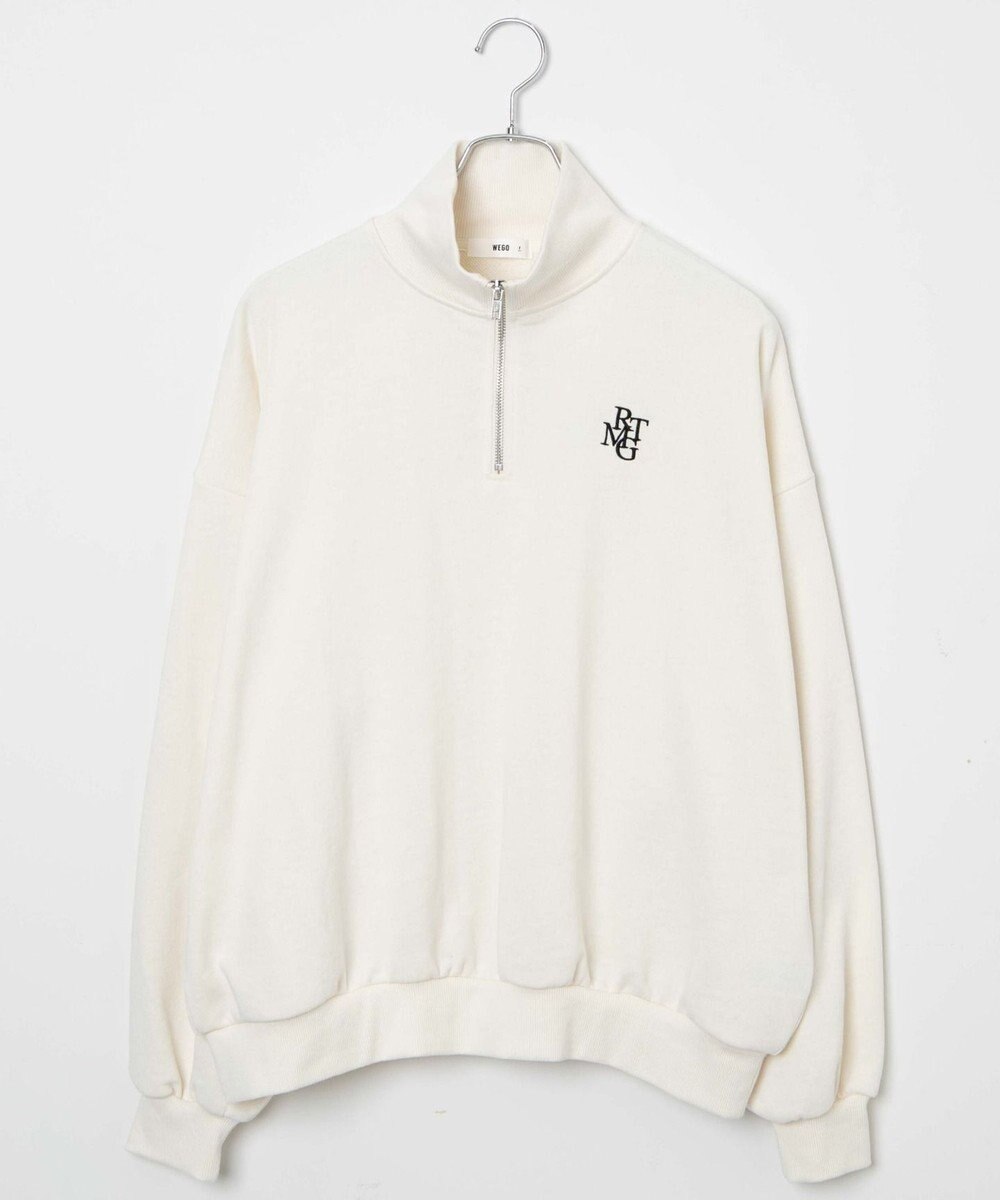 WEGO ハーフジップBIGスウェット 