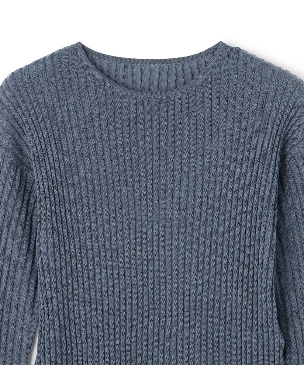 uncrave シアーストライプニット クルーネックトップス 