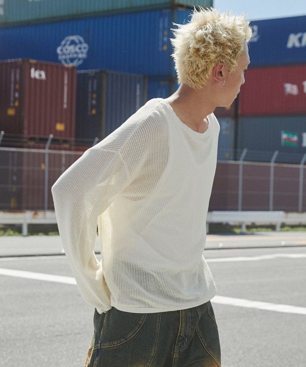 WEGO メッシュニットプルオーバー（LS） 