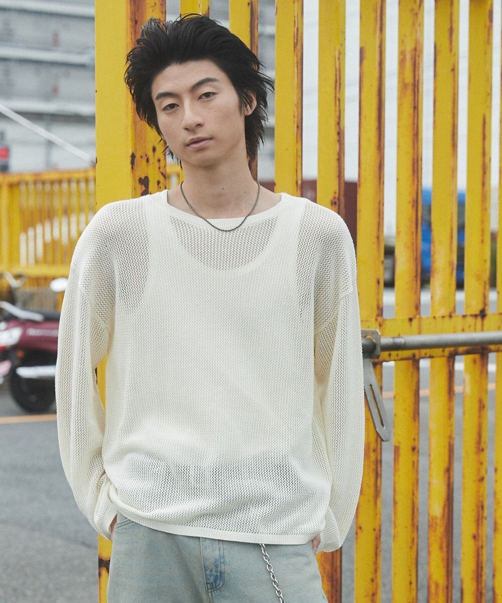 WEGO メッシュニットプルオーバー（LS） 