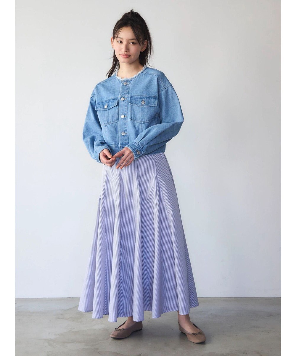 Green Parks ・ＳＵＧＡＲ　ＳＰＯＯＮ　ストライプフレアスカート 