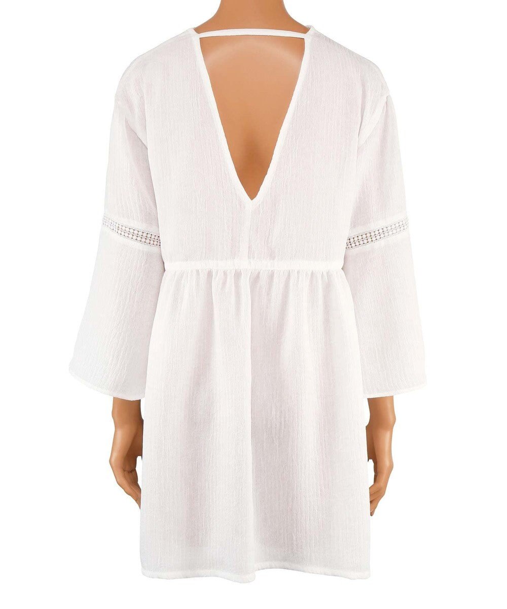 San-ai Resort（三愛水着楽園） 楊柳×レース　羽織り　F【San-ai Resort（サンアイリゾート）】 