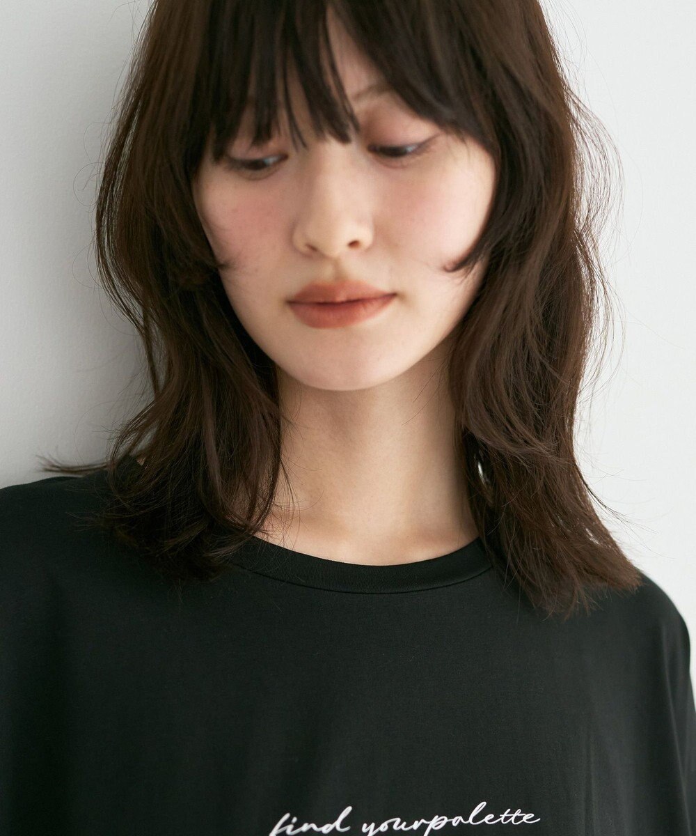 YECCA VECCA 裾ドロストデザインロゴTee 