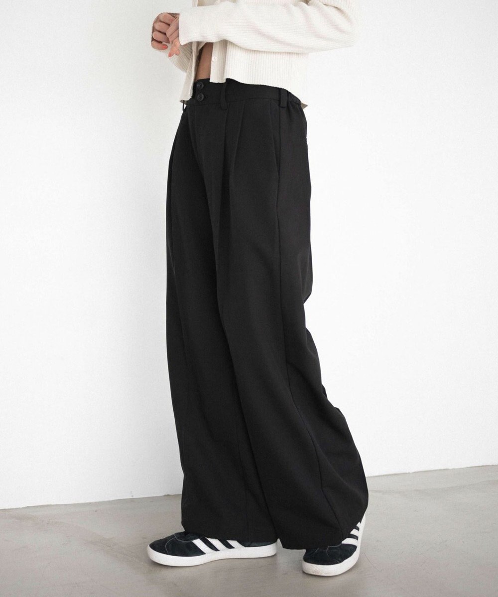 WEGO 【ユニセックス着用ITEM/SMLサイズ展開】バギースラックス 