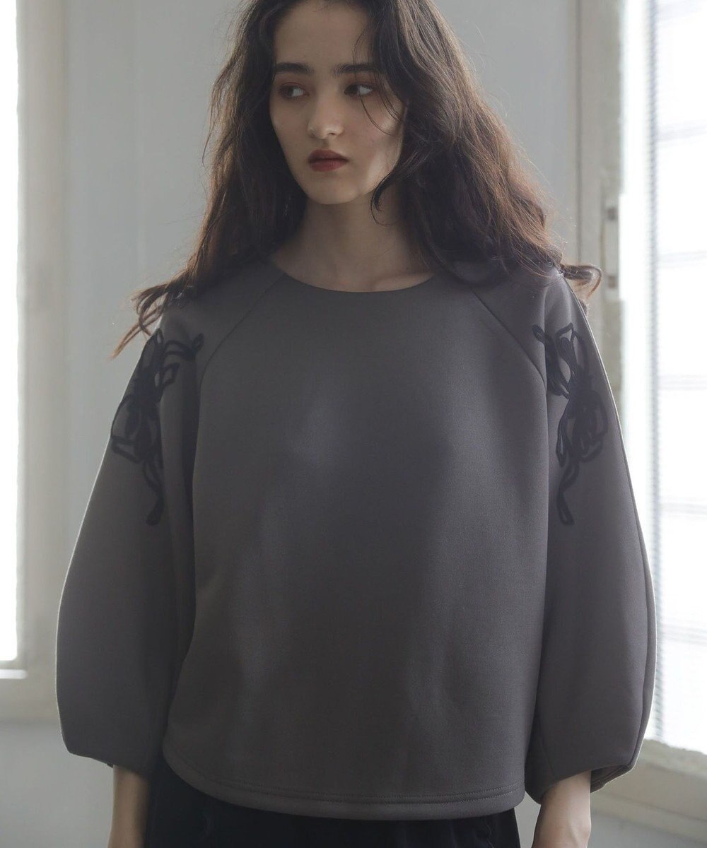 Green Parks ■ＥＳＣＡＲ　リボンコード刺繍プルオーバー 