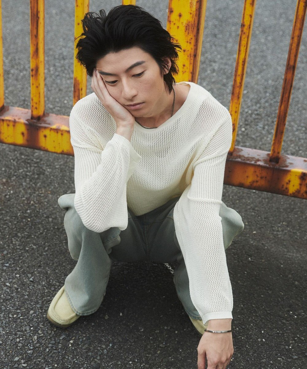 WEGO メッシュニットプルオーバー（LS） 