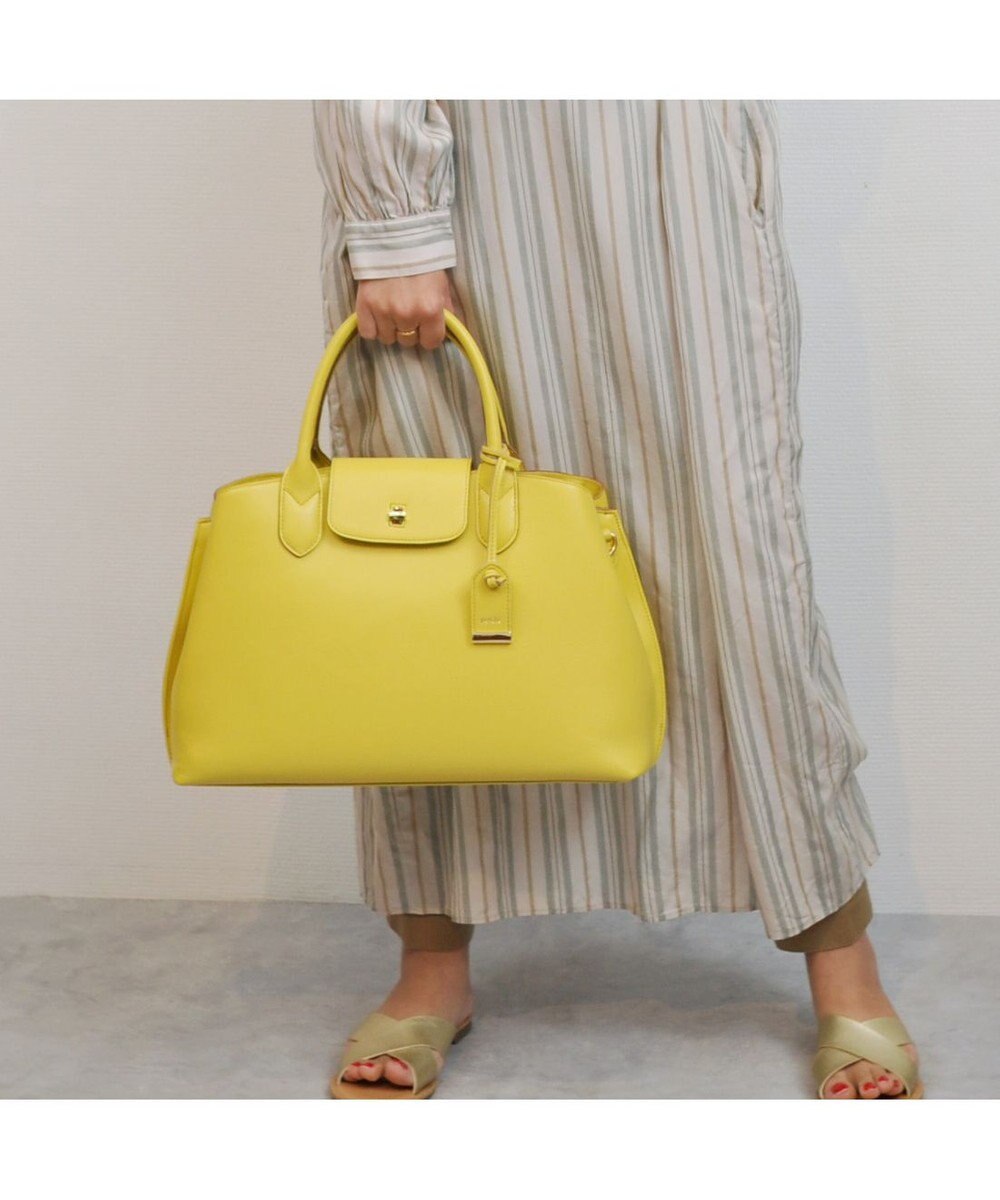 UNBILLION perche ゴートユーティリティヒネリかぶせA4トート 