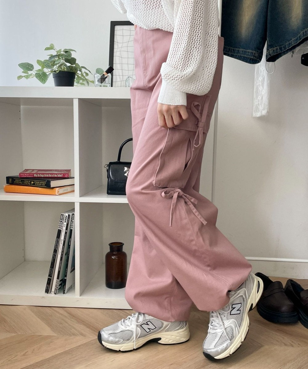 WEGO サイドリボンカーゴパンツ 