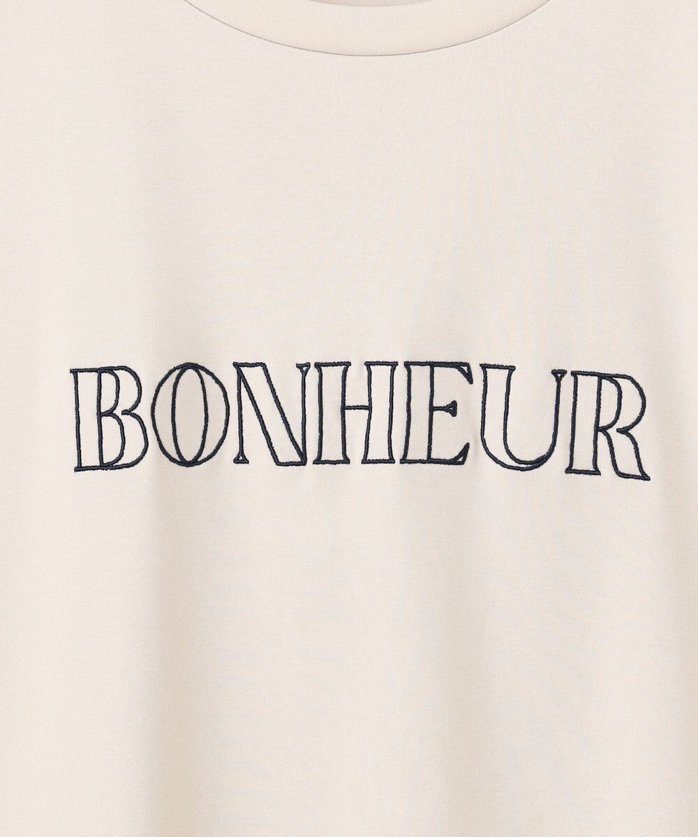 UNFILO L BEAUTY FORM ロゴ刺繍フレンチスリーブTシャツ 