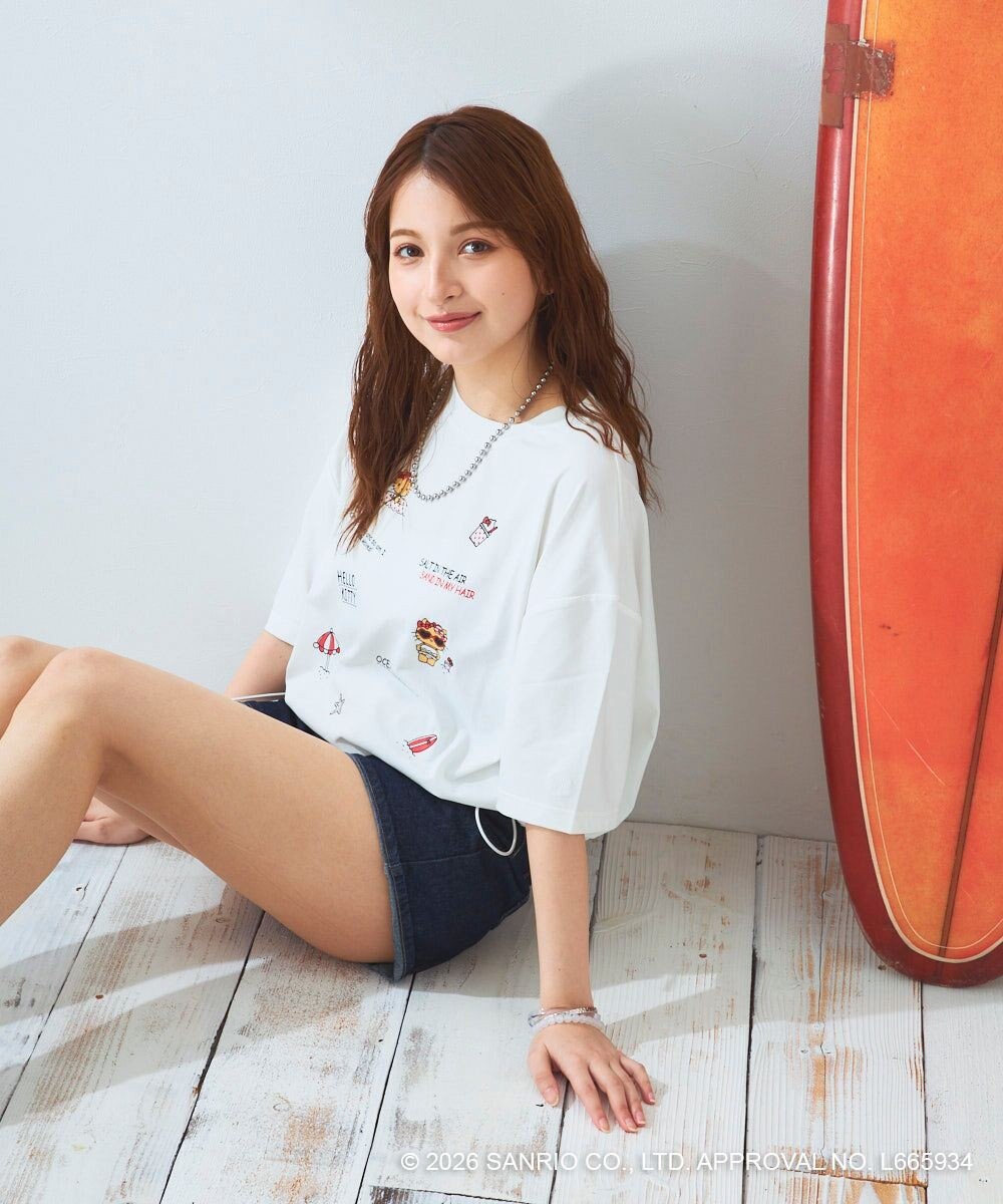 OP／FILA 【Ocean Pacific×ハローキティ】ラッシュTシャツ 