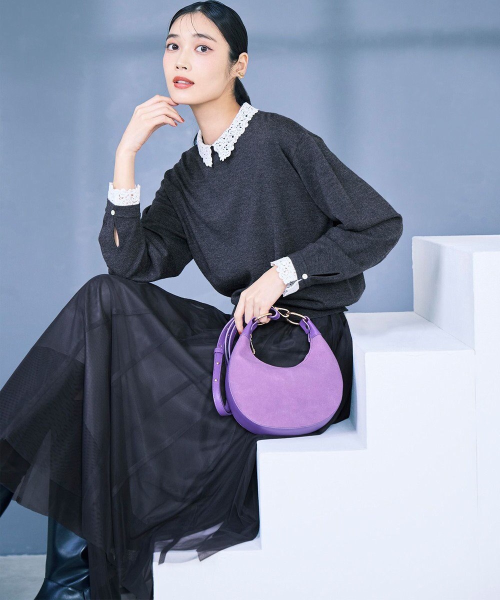 組曲 【加藤ローサさん着用】キャットショルダー バッグ 