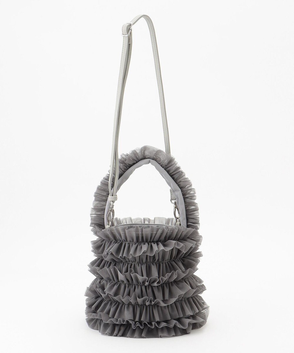 LA BAGAGERIE 【MONICA】チュールフリル2WAYバッグ 