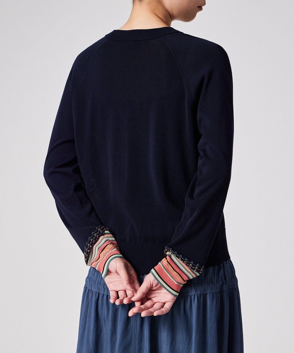 Paul Smith デザイン ステッチ Vネック カーディガン 
