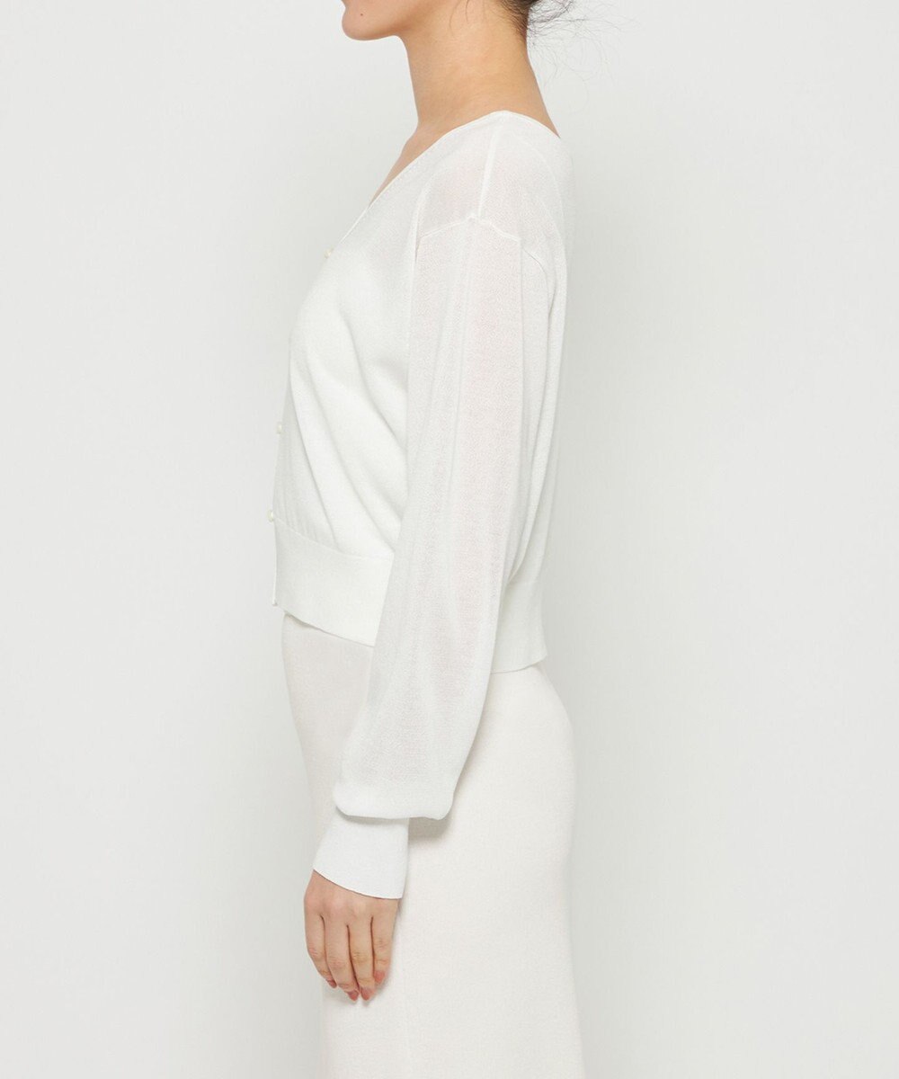 uncrave シアーニット 2WAYカーディガン 