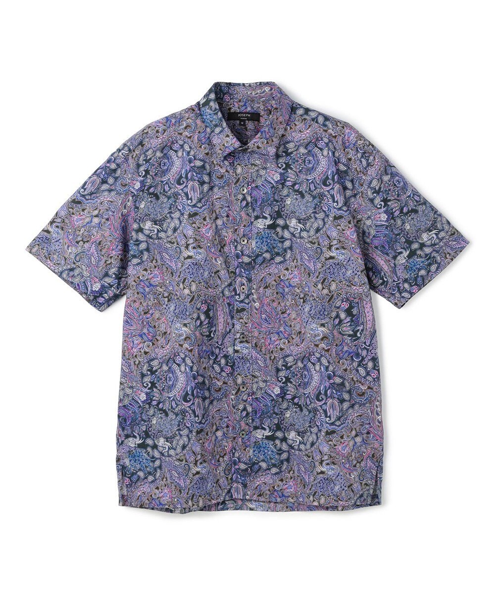 JOSEPH HOMME 【新柄】エスニカルプリント　半袖レギュラーカラーシャツ 